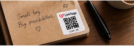 Notebook with a LinkTag
