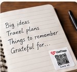 Journal carrying a LinkTag
